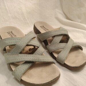 Timberland Earthkeepers Blue Leather Slips On Sandals‎